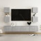 Gecheer 6 Piece Floating TV Cabinet Set Wall-mounted TV Storage Console Wall Storage Cupboard Set Concrete Grey Engineered Wood 1439