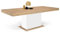 IDMarket - Table à Manger Extensible Rectangle Eden 6-10 Personnes Bois et Blanc 160-200 cm