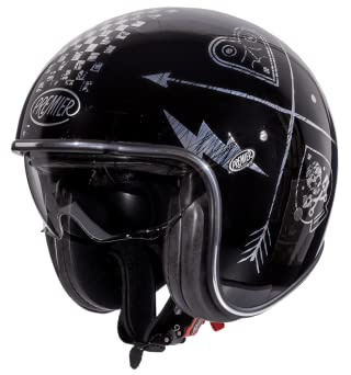 Premier Offener Helm Vintage,NX Silver Chromed,M