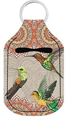 Showudesigns Handdesinfektionsmittelhalter für Damen und Mädchen, Schlüsselanhänger, Flaschenhalter, niedliches Design, Kolibri, One size