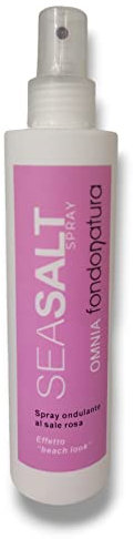 Fondonatura Sea Salt Spray 200 ml ondulante al sale rosa dell' himalaya per capelli - Spray al Sale texturizzante
