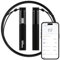 Bisonbody Smart Jump Rope Fitness Skipping Rope with App – 2 Function Modes – Classic 3m Rope & Ropeless Shortballs – Bluetooth Skipping Rope with Fitdays+ App for Seamless Progress Tracking