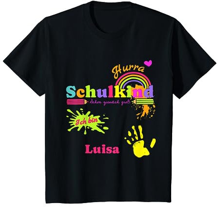 Bambino Luisa Name - Vestito da bambina Hurra per bambini, con scritta in lingua tedesca Maglietta