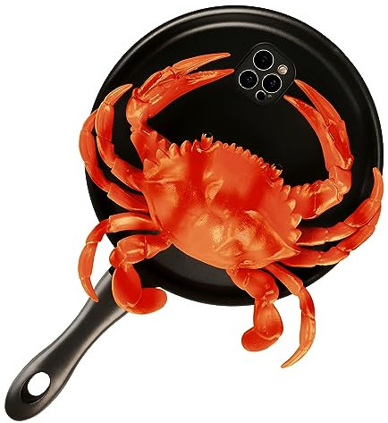 TRADAY 3D Frying Pan Phone Case for iPhone 12 Pro - Funny Skillet Novelty Food Case