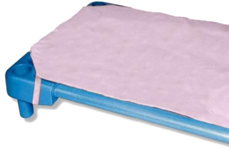 Drap housse ASILO avec élastique pour lit de bébé mesure 60 x 140 cm (Rose)