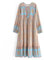 Boho Maxi Midi Dress Summer Dresses for Women Long Sleeve Floral Casual Hippie Bohemian Flowy Maternity Loose (UK, Alpha, M, Regular, Regular, Hazel Blue)