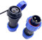 Connecteur Aviation Plug SP17 2 Broches, IP68 2 Broches sans Soudure, Prise d'aviation étanche et Anti-poussière pour Lampes d'extérieur, utilise 500 V 10 A (câble 14 AWG à sertir)