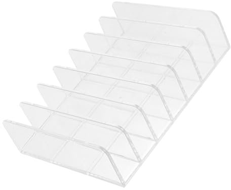 CANIGHT Acrylic Mail Holder Desk Organizer Sturdy Letter Envelope Storage Home Office Mail Sorter