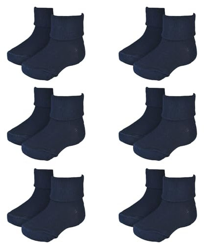 Calzino Neonato Estivo, 6 Paia di Calzini Neonato in Cotone Filo di Scozia 100% Made in Italy, Calzini Neonato