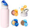 allsips 32 Stainless Steel Air Water Bottle with 3 ScentSip Flavor Pods,Cola,Chocolate and Woody Caramel Flavor Pods,Pink