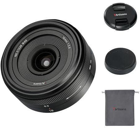 7artisans Objectif ultra fin 18 mm f5.6 Full Frame Mise au point manuelle Compatible avec Leica Panasonic L S1 S5 S9 Serise DC-S1H, DC-S5M2, LUMIX S9 Appareil photo sans miroir