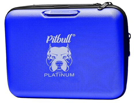 Skull Shaver Deluxe Travel Case - Spacious, Sturdy, Zippered Storage - Flex Cushion Customisation - Blue | Spacious, Sturdy, Zippered Storage, Flex Cushion Customisation