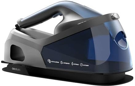 Cecotec Centre de Repassage Vertical IronHero V-2400 Station. 2400W, Semelle Céramique Turbo Slide, Réservoir 1,2L, 3 Modes, Débit de vapeur 180 g/min, Coup de Vapeur 370 g/min, Anti-calcaire.