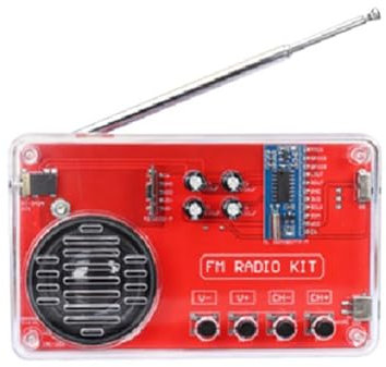 Qerwsdty FM-Radio DIY-Produktionskit, Lötübungskit für Elektronische Baugruppen, 50-108 MHz-Empfänger