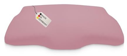 DUKAL | Bezug für Derila (Queensize) Memory Foam Kopfkissen | 30 x 50 cm | aus hochwertigem DOPPEL-Jersey | 100% Baumwolle | Farbe: Altrosa