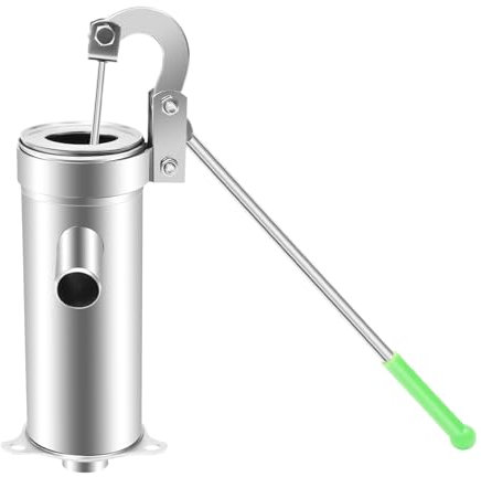 LANNADD Schwengelpumpe, Wasserpumpe Edelstahl Handschwengelpumpe Handpumpe Wasser Manuelle Wassersaugpumpe Schüttelwasserpumpe für Grundwasser für Haus Hof Garten 8 m Tiefe