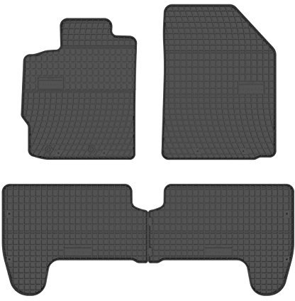 all4you Gummimatten Original Qualität Fußmatten Gummi schwarz 4-teilig