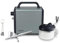 SPARMAX Airbrush Max-3 + ARISM Mini Kompressor + Reinigungsstation SCP-700 + 5 Bürsten Set, Chrom, Nadelstärke 0,3 mm