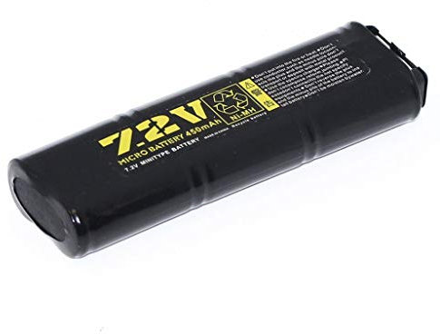 Well 7,2V 450mAh NI-MH Rechargeable Batterie für Airsoft AEG Vz61 / MP7 / MAC10 / R2 / R4