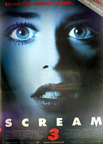 Scream 3 - Neve Campbell - Courteney Cox - Filmposter A1 84x60cm gerollt