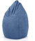 Green Bean Sitzsack mit Rückenlehne 60x60x90cm - Indoor Sitzkissen 220L Füllung Kuschelig Waschbar - Bean Bag Bodenkissen Lounge Chair Sitzhocker - Hellblau
