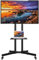 costoffs Mobile TV Stand on Wheels Universal TV for 32-75 inch LED LCD Screens, Floor TV Mount Stands with Shelves Height Adjustable Mobile TV Cart Trolley, Holds 50 KG & Tilt Range 600mm x 400mm