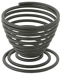 PEGANE Lot de 12 Coquetiers en métal laqué Noir - Ø 50 mm