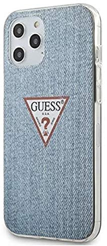 Guess GUHCP12LPCUJULLB - Custodia per iPhone 12 PRO Max 6,7, Colore: Blu