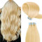 YILITE Tape in Extensions Echthaar 40cm Gebleichtes Blond Seidig Gerade Nahtlos Haut Schuss Tape in Echthaarverlängerungen 16 inch 40g 20Stück Klebeband in Hair Extensions (40cm #613 Bleichblond)