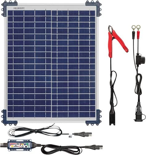 Optimate TecMate Solar Duo 20W, TM522-D2, 6-Stage encapsulated Battery-Saving 12V / 12.8V 1.67A Solar Charger and Maintenance Device