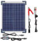 Optimate TecMate Solar Duo 20W, TM522-D2, 6-Stage encapsulated Battery-Saving 12V / 12.8V 1.67A Solar Charger and Maintenance Device