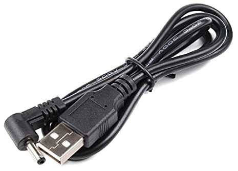 Abcidubxc Câble de raccordement USB vers DC 3,5 x 1,35 mm 5 V - Câble d'alimentation USB vers DC 5 V - Câble USB vers DC - Câble de charge USB vers DC - 3,5 x 1,35 mm