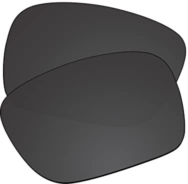EZReplace Verres de rechange pour lunettes de soleil Oakley Holston OO9334 (verres polarisés), noir carbone, Taille unique