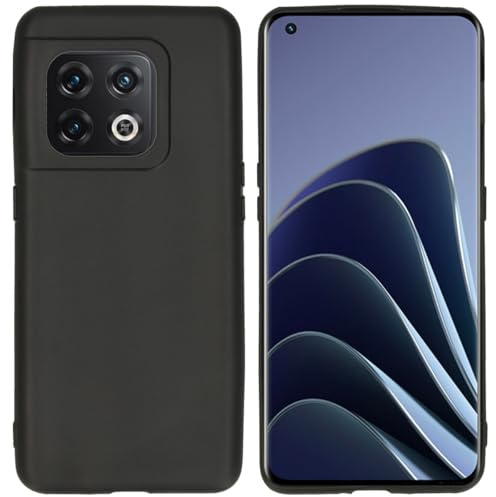 iMoshion Softcase,Backcover Hülle kompatibel mit OnePlus 10 Pro – Color Back Cover – Silikon Handyhülle Soft Case in Schwarz [Matt, Ultradünn, Anti-Rutsch]