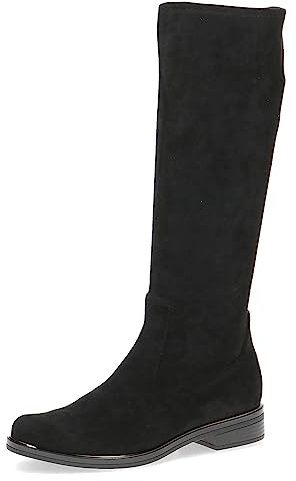 CAPRICE 9-25512-41, Botas planas para Mujer, Negro (Black Stretch), 41 EU