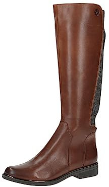 Caprice Damen 9-25523-41 Flacher Stiefel, Cognac Comb, 38.5 EU