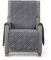 Textil-home Sesselschoner Relax Luka, 1 Sitzer 55cm - Sofaüberwurf Reversibel gepolsterter Sofaschutz. Sofaschoner Grey