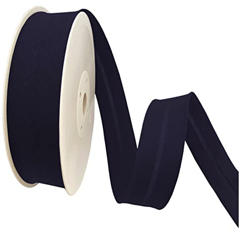 TEXTEX = Bies de 30mm de Ancho. 50% Algodón y 50% Poliéster. Pieza de 10m - (Azul Marino)