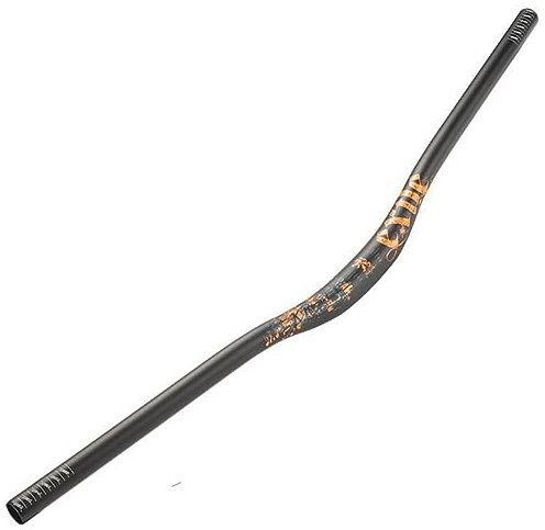 Fahrradlenker 780mm Extralanger MTB Riser Bars Rise 25mm 31.8mm Aluminiumlegierung Mountainbike Lenker Für BMX DH XC AM FR (Color : Black orange, Size : 780mm)