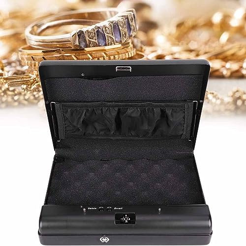 PixCy Waffentresore,Mini Tresor,Waffenschrank,Geldkassette Abschließbar,Kurzwaffenschrank,Feuerfeste Eldkassette,Waffentresor Kurzwaffen,Kleiner Tresor Tresor Mit Schlüssel