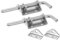 sourcing map Barrel Bolt Latch, 2Pcs 10x135mm - Stainless Steel Spring Loaded Gate Latch Pin with Keeper, for Trailer Doors Cabinets Chests Tailgate (Silver)