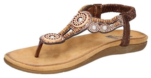 2Go Fashion Damen 8018-823 Flache Sandale, Bronze, 38 EU