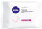 NIVEA Lingettes démaquillantes douces (1 x 25 unités), lingettes démaquillantes pour peau sèche et sensible, lingettes humides pour le visage, les yeux, les lèvres et le cou