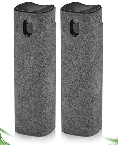 Bildschirmreiniger-Sprüh-Set, 2-in-1 Touchscreen-Nebelreiniger, Sprühflasche für unser iPhone, iPad, AirPods, Auto-Spielbildschirm, Brillen, Smartphones, Tablets, vielseitige Reiniger (2 Einheiten)