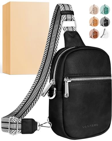 Vantamo Crossbody Bag Damen mit RFID-Schutz & Extra Sicher Anti-Diebstahl-Clip, Stilvolle Handtasche für den Alltag oder die Reise, Hochwertigem Material Anti Diebstahl Umhängetasche