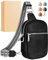 Vantamo Crossbody Bag Damen mit RFID-Schutz & Extra Sicher Anti-Diebstahl-Clip, Stilvolle Handtasche für den Alltag oder die Reise, Hochwertigem Material Anti Diebstahl Umhängetasche