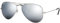 Ray-Ban Pilot Aviator Original mit Care-Kit (Silver | Flash Polarized, Large 58)