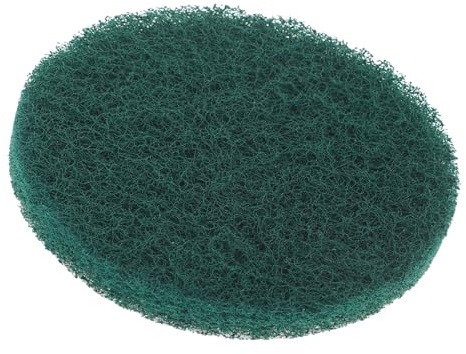 Mobestech Gray Microfiber Scrub Pad Round Disc Self-adhesive Cleaning Pad for Household and Kitchen Use Multi-purpose Small Scouring