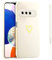 Jeelar ESONG Funda para Samsung Galaxy S10+ Plus,Carcasa Protectora con Colgar Cuerda/Bonito patrón de corazón de Amor,para niñas/Mujeres,Ultra Fina TPU Suave Silicona Prueba de Golpes Case Blanco