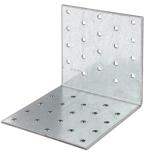 Alberts 820312 Lochplattenwinkel | sendzimirverzinkt | 100 x 100 x 100 mm | 25er Set